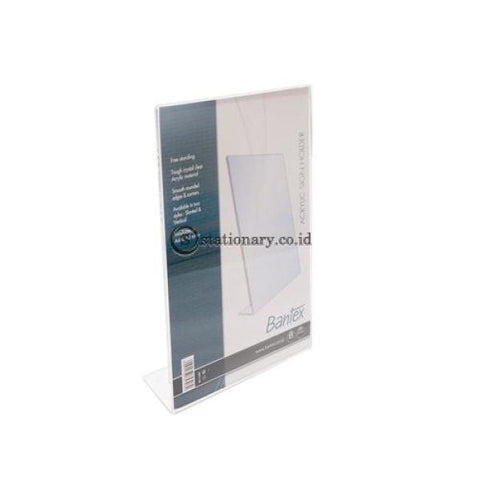Bantex Slanted Sign Holder A5 Transparent #8853 Office Stationery
