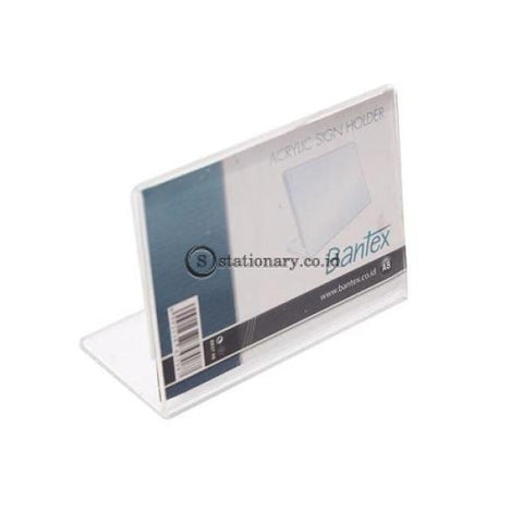 Bantex Slanted Sign Holder A8 Transparent #8857 08 Office Stationery