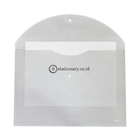Bantex Snap Folder Folio Landscape #3220 Silver - 17 Office Stationery
