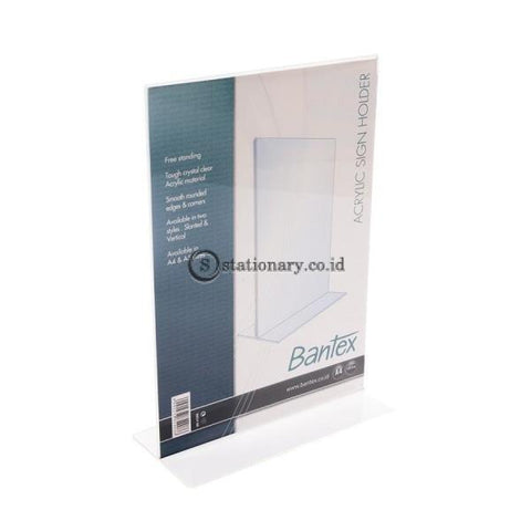 Bantex Stand Up Sign Holder A4 Transparent #8854 08