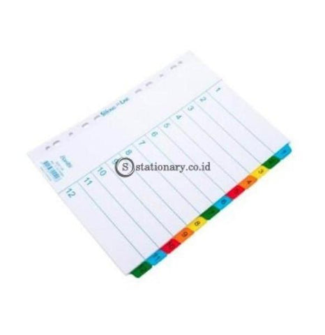 Bantex Strongline Indexes A4 12 Pages (1-12 Index) #6241 Office Stationery