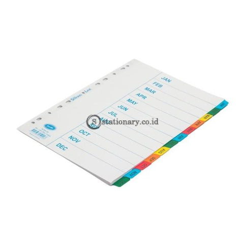 Bantex Strongline Indexes A4 Jan-Dec (12 Pages) #6259