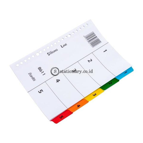 Bantex Strongline Indexes A5 5 Pages (1-5 index) 20 holes #8611 00