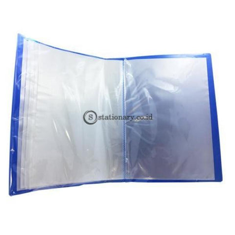 Bazic Clear Holder Album Folio 100 Sheets #451B Biru Office Stationery