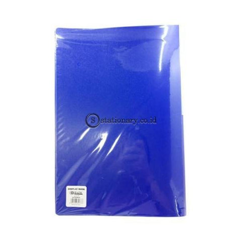 Bazic Clear Holder Album Folio 20 Sheets #419B Biru Office Stationery