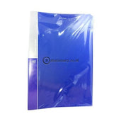 Bazic Clear Holder Album Folio 60 Sheets #421B Biru Office Stationery