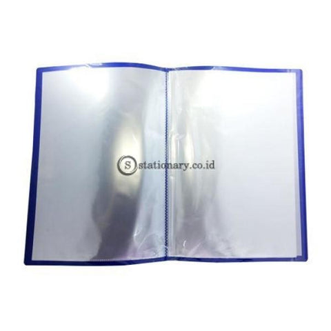 Bazic Clear Holder Album Folio 60 Sheets #421B Biru Office Stationery