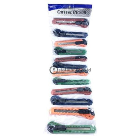 Bazic Cutter Rencengan Pp 500 Warna Office Stationery