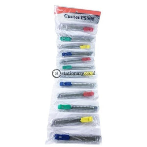 Bazic Cutter Rencengan Ps 500 Warna Bening Transparant Office Stationery