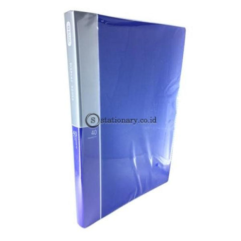 Bazic Clear Holder Album Folio 40 Sheets #420B Biru