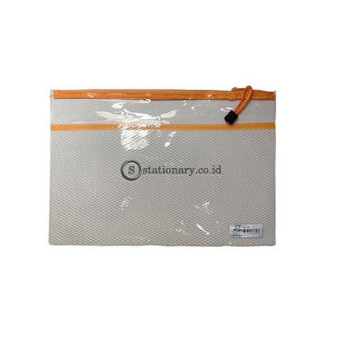 Bazic Zipper Bag Clear Jaring A4 #8856 Office Stationery