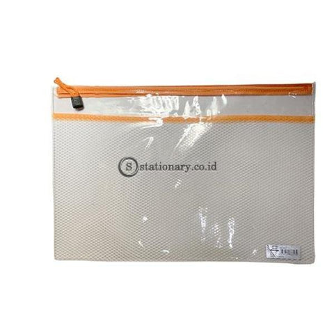 Bazic Zipper Bag Clear Jaring B4 #8857 Office Stationery