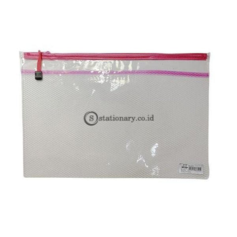 Bazic Zipper Bag Clear Jaring B4 #8857 Office Stationery