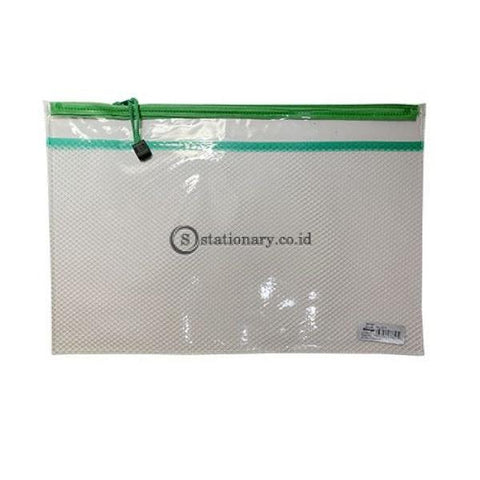 Bazic Zipper Bag Clear Jaring B4 #8857 Office Stationery