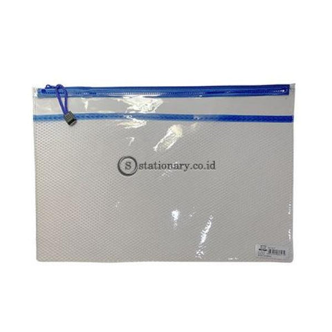 Bazic Zipper Bag Clear Jaring B4 #8857 Office Stationery