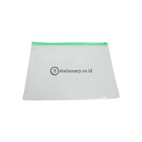 Bindex Zipper Pocket Mika Transparent 0.18Mm A4 #7131 Office Stationery