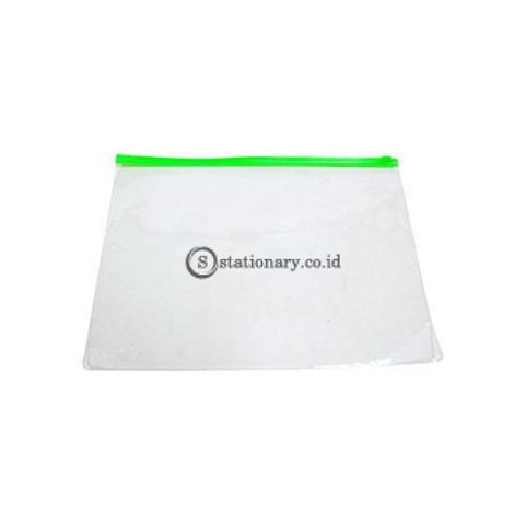 Bindex Zipper Pocket Mika Transparent 0.18Mm A4 #7131 Office Stationery
