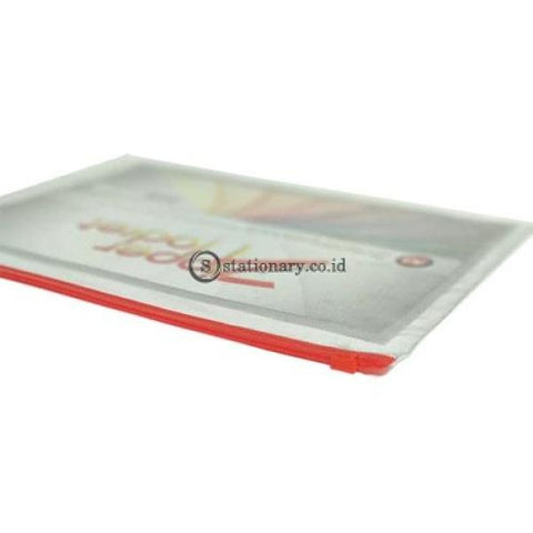Bindex Zipper Pocket Mika Transparent 0.18Mm A4 #7131 Office Stationery