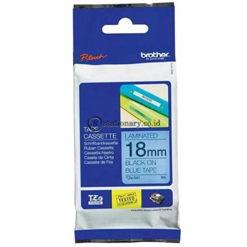 Brother Label Tape Tze-541 Black On Blue 18Mm Office Equipment