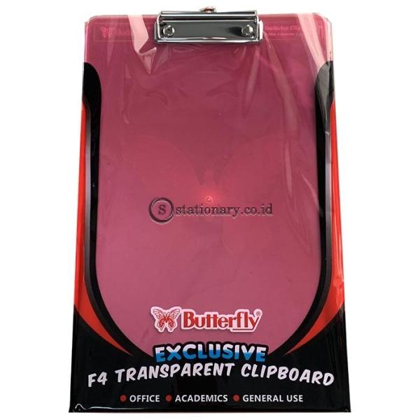 Butterfly Exclusive Transparant Clipboard Akrilik Folio Office Stationery