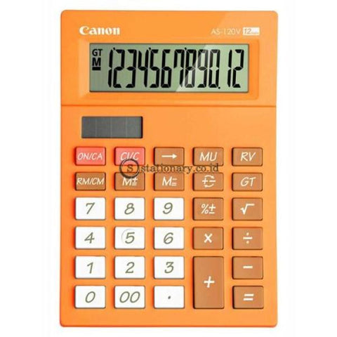 Canon Desktop Calculator As-120V 12 Digit Orange Office Stationery