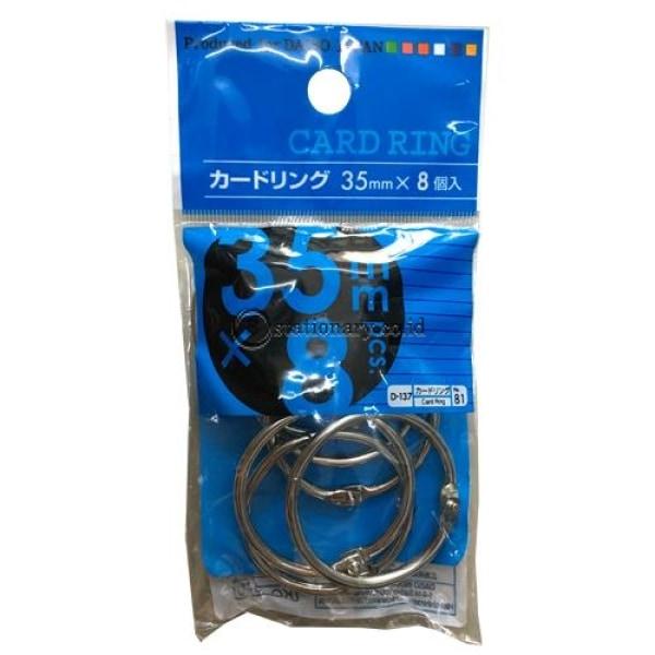 Card Ring Daiso 35Mm X 8 Office Stationery