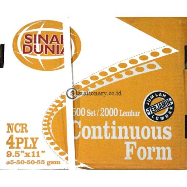 Continuous Form Sidu 9 1/2 X 11 4Ply Office Stationery