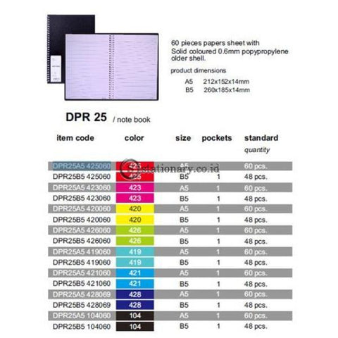 Daiichi Notebook A5 60Lbr Dpr25 Office Stationery