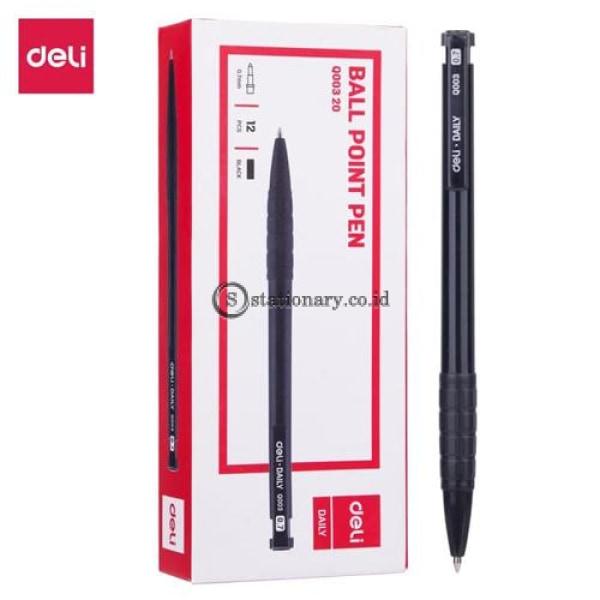Deli Ballpoint Pen Daily 0.7Mm Black Eq00320 Office Stationery