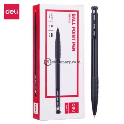 Deli Ballpoint Pen Daily 0.7Mm Black Eq00320 Office Stationery