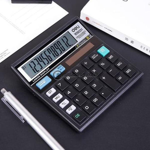 Deli Calculator Hitung 12 Digit W39231B Office Stationery