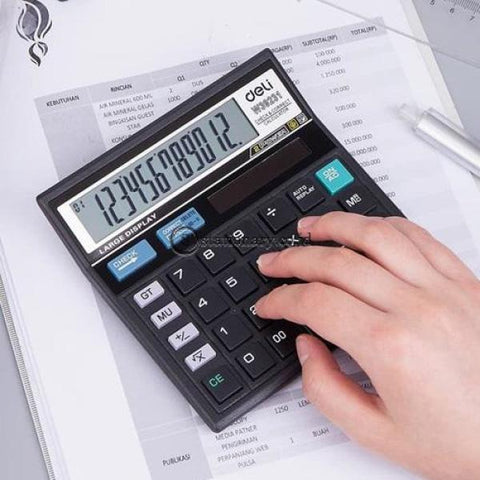 Deli Calculator Hitung 12 Digit W39231B Office Stationery
