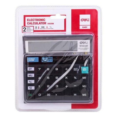 Deli Calculator Hitung 12 Digit W39231B Office Stationery