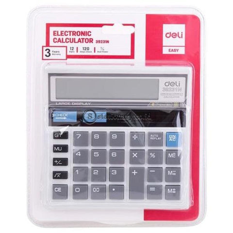Deli Calculator Hitung 12 Digit W39231N Office Stationery