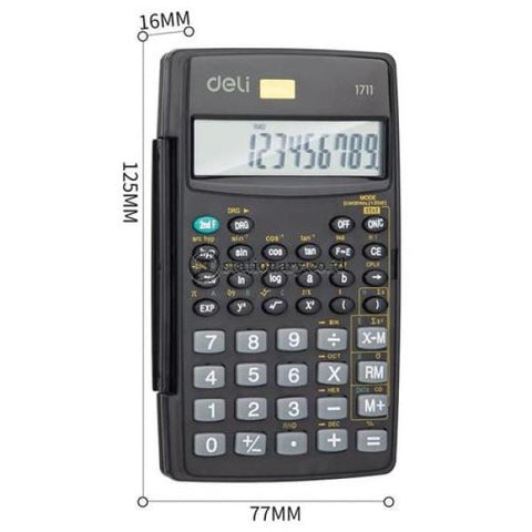 Deli Calculator Scientific (8+2 Digits & 56 Functions) E1711 Office Stationery