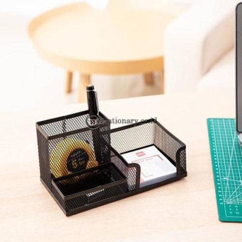 Deli Desk Set Mesh Organizer 3 Compartment E9175 Office Stationery