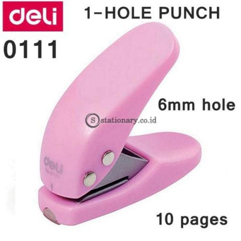 Deli Pelubang Kertas 1 Lubang One Hole Punch E0111 Office Stationery