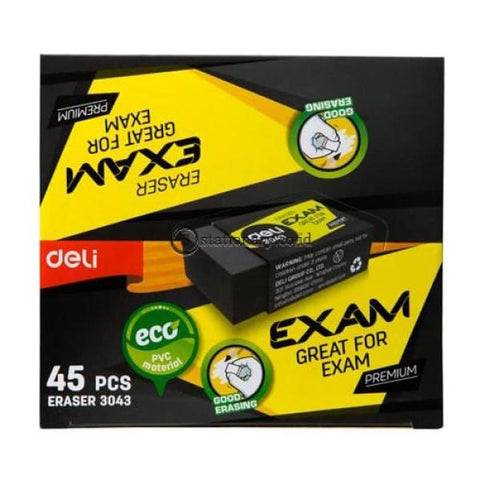 Deli Penghapus Pensil Exam Eraser Soft 2B Clean E3043 Office Stationery