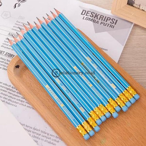 Deli Pensil Kayu Dengan Penghapus 2B #e37000 Office Stationery