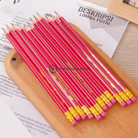 Deli Pensil Kayu Dengan Penghapus 2B #e37000 Office Stationery