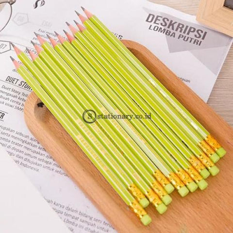 Deli Pensil Kayu Dengan Penghapus 2B #e37000 Office Stationery