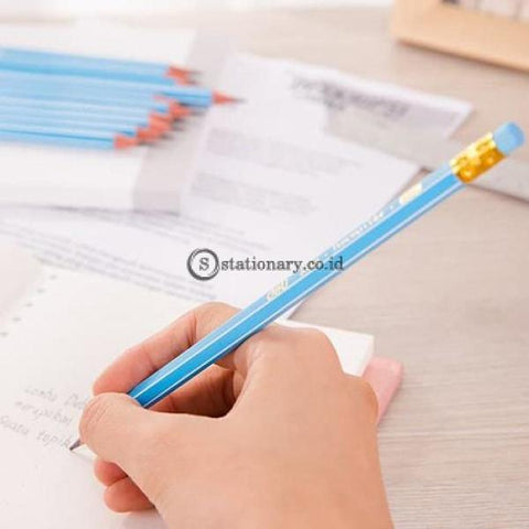 Deli Pensil Kayu Dengan Penghapus 2B #e37000 Office Stationery