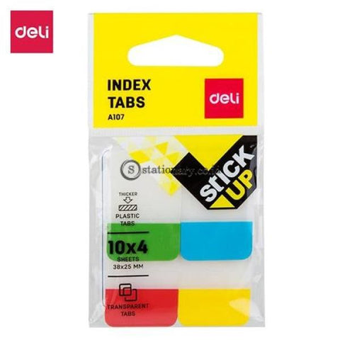 Deli Post It Memo Film Index Page Tabs 38X25Mm (10X4Sheet) Ea10702 Office Stationery