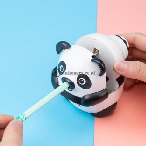 Deli Rautan Meja School Rotary Sharpener Panda E0518 Office Stationery