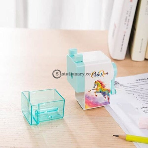 Deli Rautan Pensil Colored Pencil Rotary Sharpener (Light Green) E0748 Office Stationery