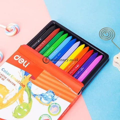 Deli School Crayon Triangle 12 Colours Ec20000 Office Stationery