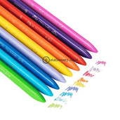 Deli School Crayon Triangle 12 Colours Ec20000 Office Stationery