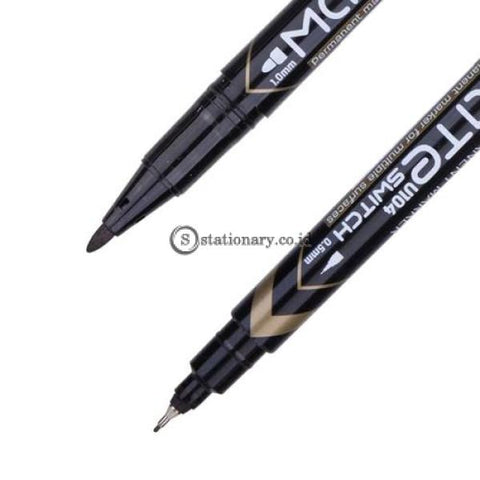 Deli Spidol Permanent Marker Mate Switch 0.5Mm Eu10420 Office Stationery