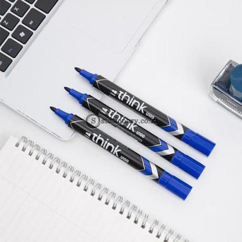 Deli Spidol Permanent Marker Think 1.5Mm Blue Eu10030 Office Stationery