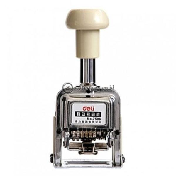 Deli Stempel Auto Numbering Machine 6 Digit E7506 Office Stationery